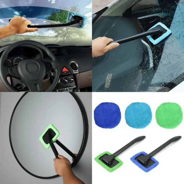 Auto Car Window Cleaner Brush Kit Windshield Cleaning Wash Tool Inside Interior Glass Wiper With Long Handle Car Accessories - Image 4