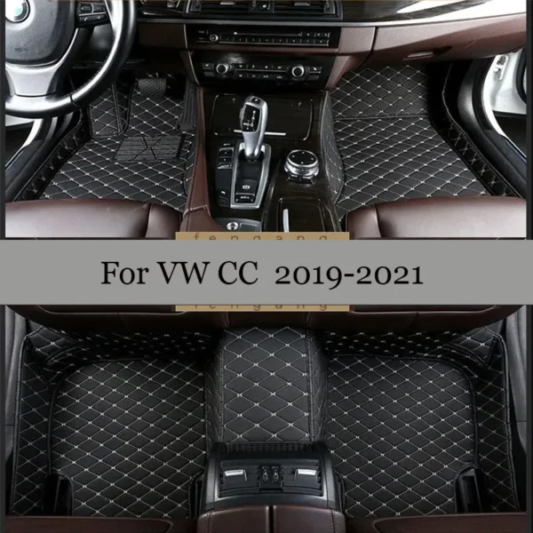 Car Floor Mats For CC 2019 2020 2021 Carpets Custom Accessories Interior Pedals Products Covers Automobiles For Volkswagen VW