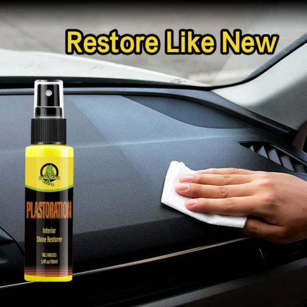 Car Plastic Restorer Back To Black Gloss Car Cleaning Products Plastic Leather Restore Auto Polish And Repair Coating - Image 3