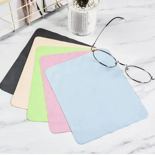 Soft Glasses Cleaning Wipes Eyeglasses Microfiber Clean Cloth for Lens Phone Screen Cleaner Household Cleaning Supplies 5Pcs