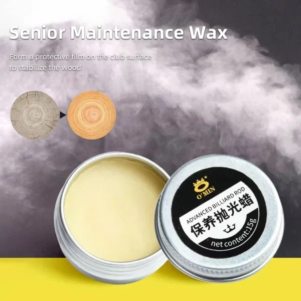 Snooker Pool Cue Maintenance Polishing Wax Snooker Black Eight Pole Anti-Cracking Cleaning Brightening Care Product Accessories - Image 3