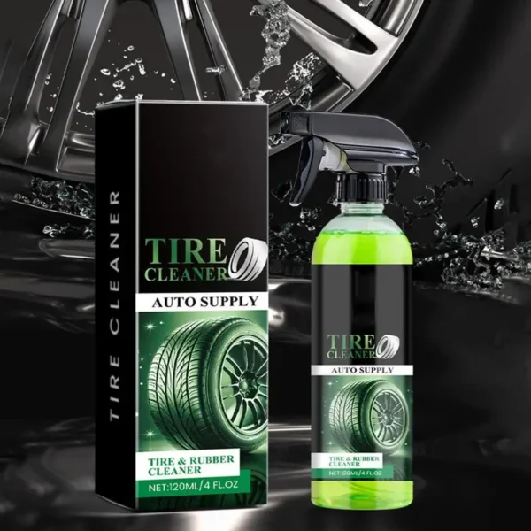 Tire Cleaner Spray 120ml Wheel Cleaner Car Cleaning Spray Car Tire Shine Tire & Wheel Care Products Car Spray Tire Shine For - Image 2