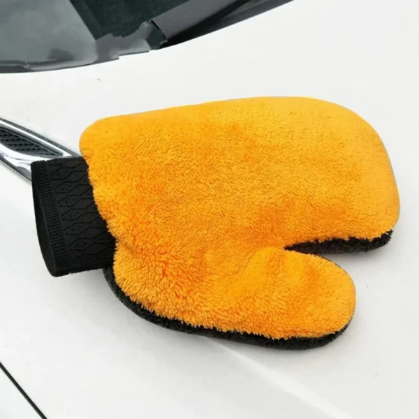 Car Wiping Gloves Double Sided Thickened Coral Velvet Household Cleaning Products Soft Durable Effective Water Absorption - Image 5