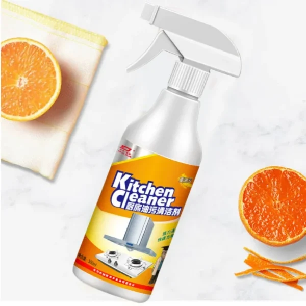 Heavy Oil Cleaner Powerful Kitchen Oil Stain Degreaser Oil Stains Remover Cleaning Grills Ovens Home Cooktop Cleaning Spray - Image 3