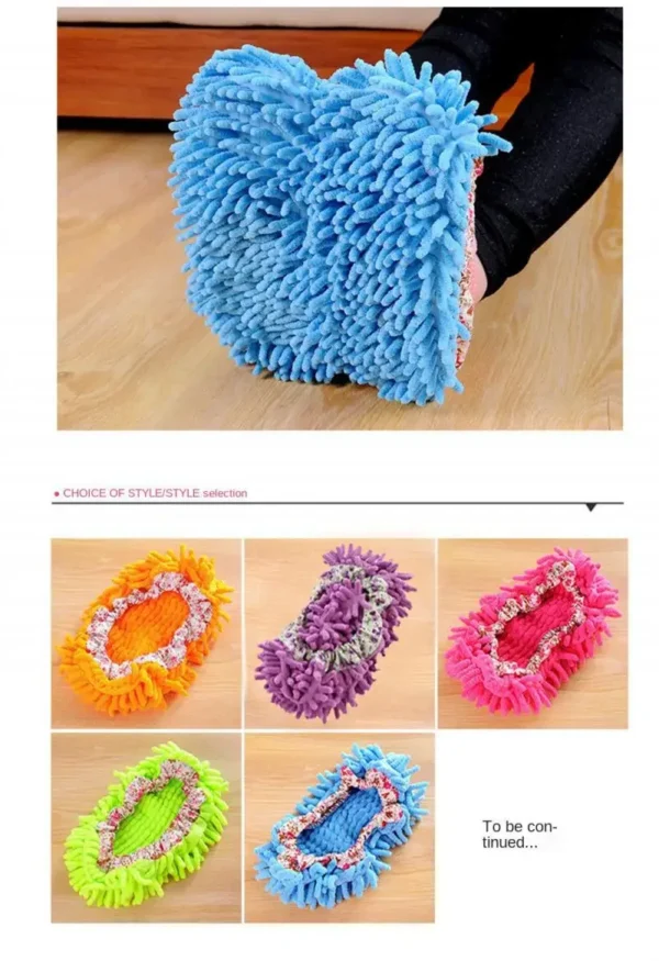 2pcs Dust Cleaner Grazing Slippers House Bathroom Floor Cleaning Mop Cleaner Slipper Lazy Shoes Cover Microfiber Duster Cloth - Image 4