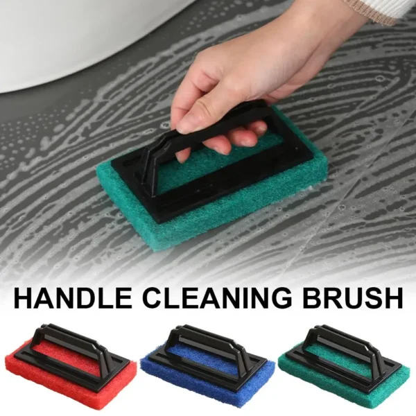 Handle Cleaning Brush Glass Wall Window Pot Plate Cleaning Bathroom Household Kitchen Supplies P6R1