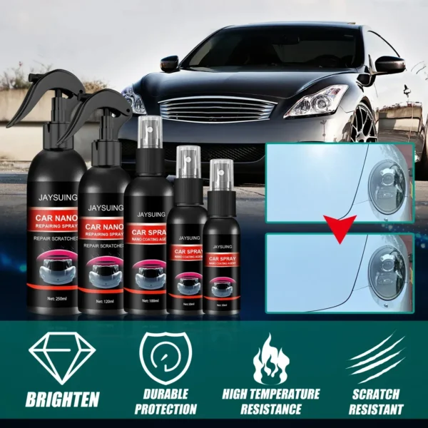 Car Repairing Nano Spray Product Detailing Repair Scratches Coating Agent Car Cleaning Glossy Ceramic Coat for Auto - Image 3