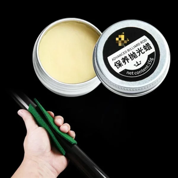 Snooker Pool Cue Maintenance Polishing Wax Snooker Black Eight Pole Anti-Cracking Cleaning Brightening Care Product Accessories - Image 2